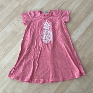 Girls pineapple t-shirt dress